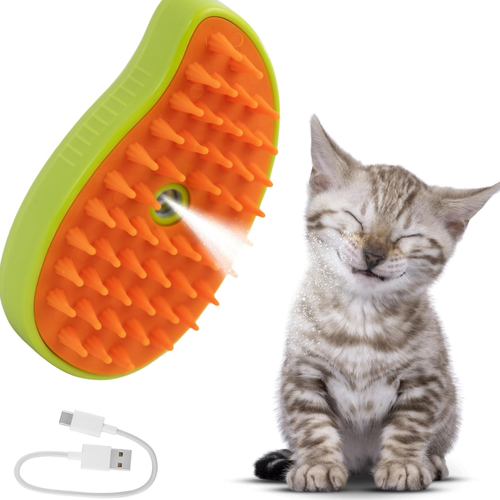 Cepillo antiestrés quítatelos para gatos